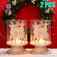 Glass Pillar Candle Holders