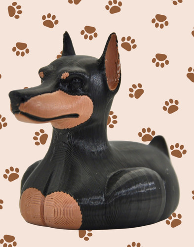 Printed doberman dog - doberman,