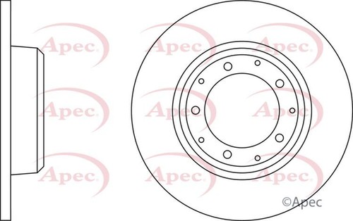 Apec brake disc rear single - rear,