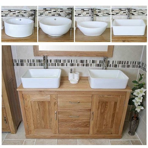 Bathroom vanity unit oak - |,