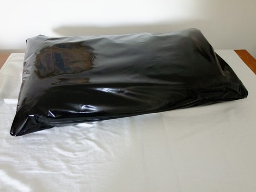 Pvc pillowcase black vinyl - pvc,