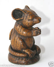 Church Mouse Praying Ornament Handmade Mice Carving unique gift Cathedral Prayer
