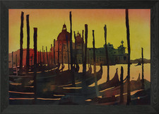 Venice Italy gondola boat