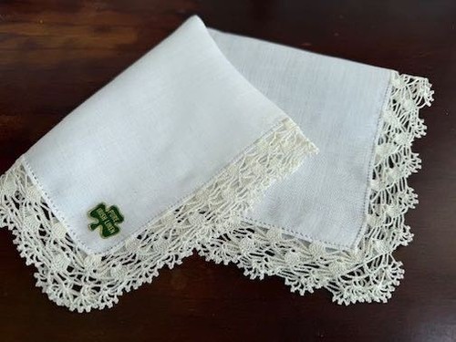 Vintage hanky handkerchief - vintage,