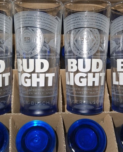 Bud light pint - bud, glasses
