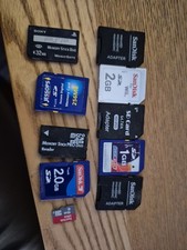 Job Lot Various Memory Cards Sd Cameras  Mobiles Tablets Etc Mixed Bundle |