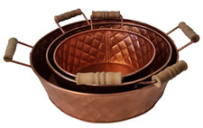 Copper Bowls Fruit Vegetables