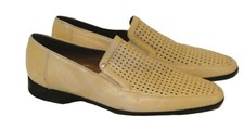 Men's pale yellow Aldo Brue cut-out shoes (Made in Italy) EU38 or UK5