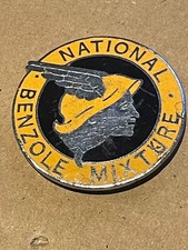 Vintage National Benzole Mixture Enamel Pin Badge Fattorini & Sons 50's / 60's