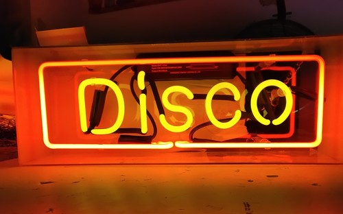 Disco acrylic box neon - 14",