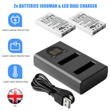 2Pcs 1600mAh EN-EL5 Battery &