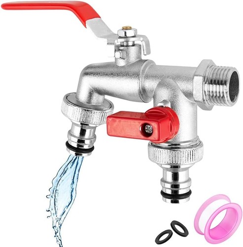Double garden tap 2 - garden, 1/2