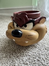  Vintage 1992 Tazmanian Devil Taz Plastic Coffee Mug Promotional Partners 3D