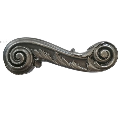 Large antique door handle - antique, iron