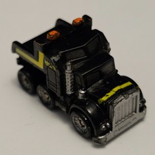 Micro Machines Kenworth Tow Truck Semi Lorry Cab Black Yellow Stripe