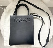 LOEWE BLACK LEATHER A5 CROSSBODY BAG USED GOOD CONDITION
