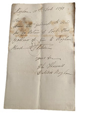 1861- Handwritten Letter- Butchers Arms- Raglan- Alcohol Order- Pullings