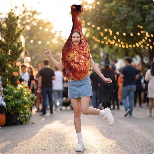 Chicken leg costume - chicken,
