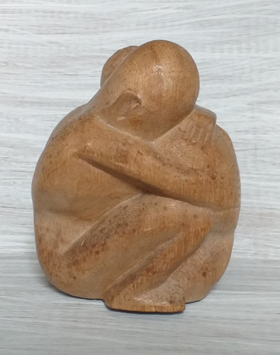 Hand carved wooden couple - hand,