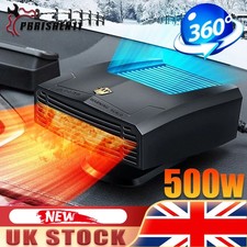 12V 500W Car Heater Portable Heating Demister Car Windshield Window Fan Defogger