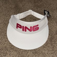 PING Golf Visor White Pink