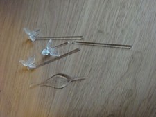 3 delicate, small, crystal