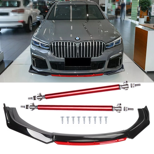 Front bumper lip red - bumper,