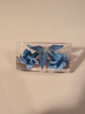 Vintage Real Blue Leaf Flower