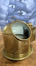 Brass Ship’s Compass Binnacle – Working Maritime Compass Lamp