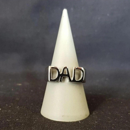 Solid 925 sterling silver dad - silver,