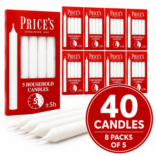Prices candles household white - prices,