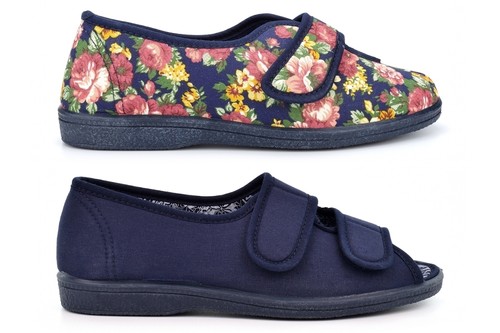 Womens wide fit - fit, slippers
