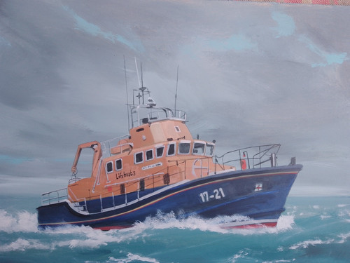 Original marine art - marine, ship