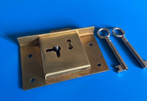 Vintage brass half - brass, mortise