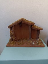 Vintage Nativity Wooden Stable