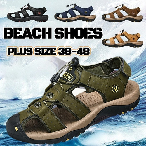 Mens leather sandals - mens,