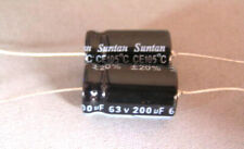 Suntan CE Electrolytic Capacitors 200uf 63V 105'C Axial 22x13mm 2 Pieces OL0110