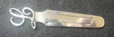 antique silver initial bookmark Letter L hallmark  for 1901 London rare