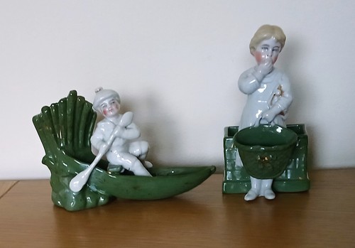 Pair antique conta and - antique,