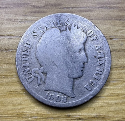1902 usa barber dime - usa, .900