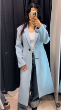 ZARA FITTED WOOL BLEND COAT ZW