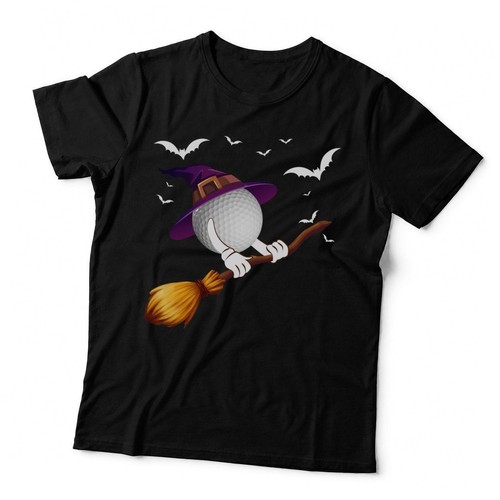 Halloween witch golf ball - halloween,
