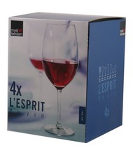 Royal Leerdam wine glasses box of 4 l'esprit  unused in damaged box