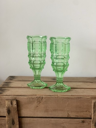 Pair art deco green - of,