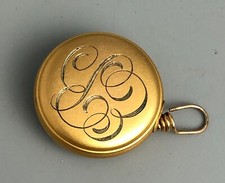 American Gilt Metal Monocle Chain Ketcham & Mcdougall 1903 BZX