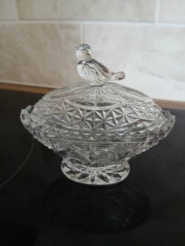 Vintage small pressed clear - vintage,