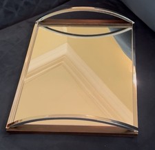 Original 1930's Art Deco Mirrored Crome Super Stylish Cocktail Tray A1 Condition