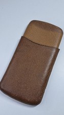 Vintage Tan Leather Cigar Case