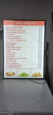 LED MENU BOX A1 TEMPERED GLASS