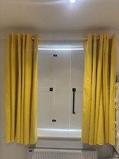 Yellow Blackout Lined Curtains